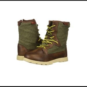 Carter’s boys brown boots lace up size 12